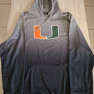 💋Colosseum Gray and Black Gradient Hoodie with University Logo💋